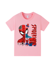 Spider-Man Kids Graphic T-Shirt – Cotton Short Sleeve Crew Neck Tee