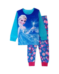 Ice Princess Long Sleeve Pyjama Set – Kids Snug Fit Sleepwear