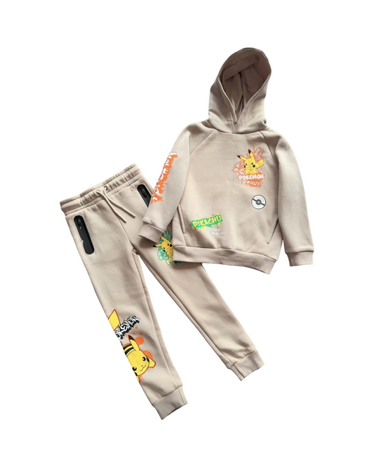 2-Piece Kids Hoodie and Jogger Pants Set – Boys Casual Cartoon Tracksuit