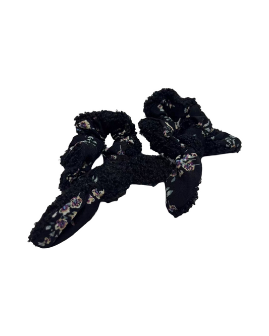 Floral Pattern Elastic Hair Scrunchies Set