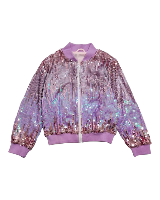Sparkle Sequin Bomber Jacket