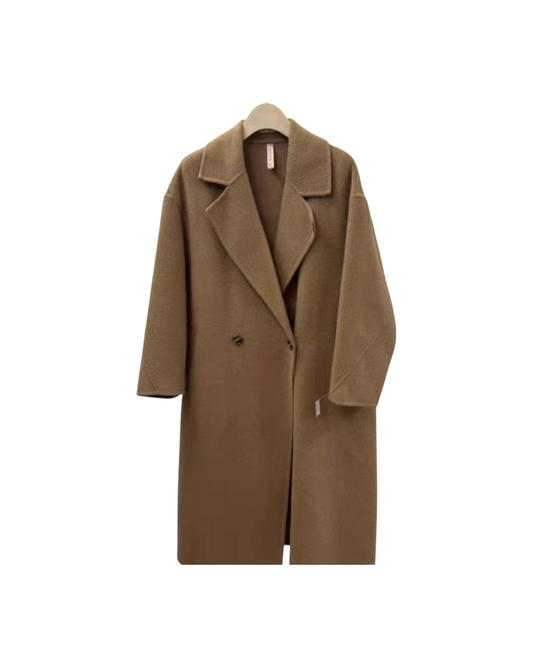 Long Women's Woollen Coat