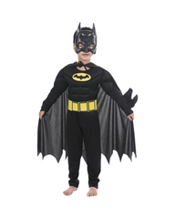 Black Superhero Kids Costume Set