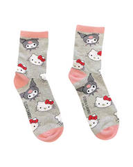 Hello Kitty  Crew Socks – Cute Pink & White Character Socks
