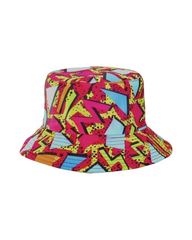 Vintage Retro Abstract Pattern Bucket Hat