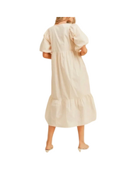 Beige Empire Waist Dress