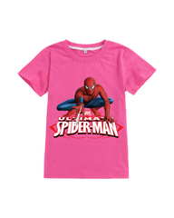 Marvel Spider-Man Graphic Print Kids Crewneck Cotton T-Shirt