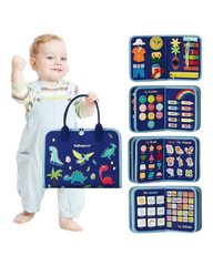 Six in One Toddler Busy Learning Book Board Bag