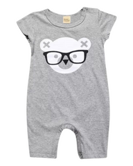 Short-Sleeved One-Piece Baby Outfit