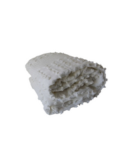 White Textured 100% Cotton Duvet Cover