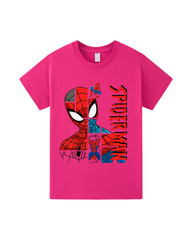 Spider-Man Kids Graphic T-Shirt – Cotton Short Sleeve Crew Neck Tee