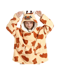 Oversized Kids Fluffy Hoodie Blanket – Warm & Snuggly Oodie