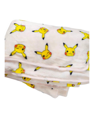 Ultra-Soft Pikachu Printed Fleece Kids Blanket