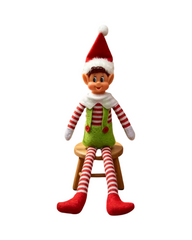 Festive Christmas Elf Holiday Doll Shelf  Decoration
