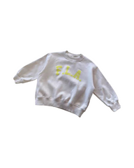 Graphic Oversized Sweatshirt – Soft Fleece Pullover Jumper for Toddlers & Young Children