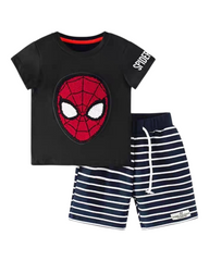 Spider Man Shirt with Shorts Lounge Set