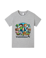 Block World Adventure Graphic Tee | 100% Breathable Cotton T-Shirt