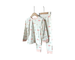 Cute Long Sleeve Printed Girls Toddler Sleepwear Loungewear Set