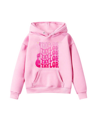 Taylor Swift Print Girls Outerwear Sweatshirt