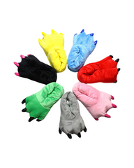 Onesie Shoes Kids Pajamas Paw Footwear Costume Black Slippers