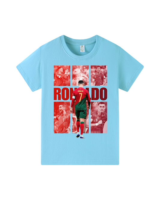 Cristiano Ronaldo Graphic Kids 100% Cotton Short Sleeve T-Shirt