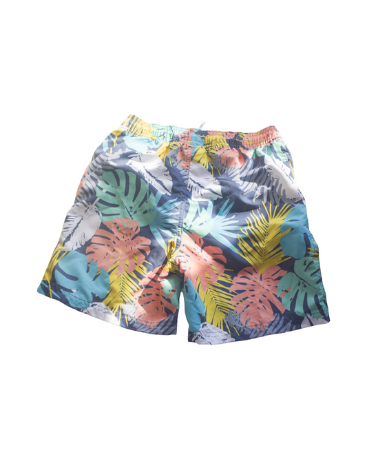 Tropical Leaf Jogger Shorts for Kids