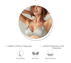 Triangle Cup 100% Silk Bra