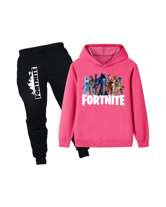 Kids Fortnite Printed Hoodie and Sweatpants Set