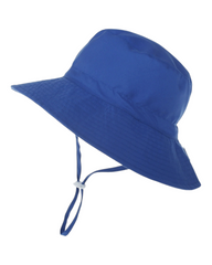 Patterned Boys' Beach Hat with Chin Strap