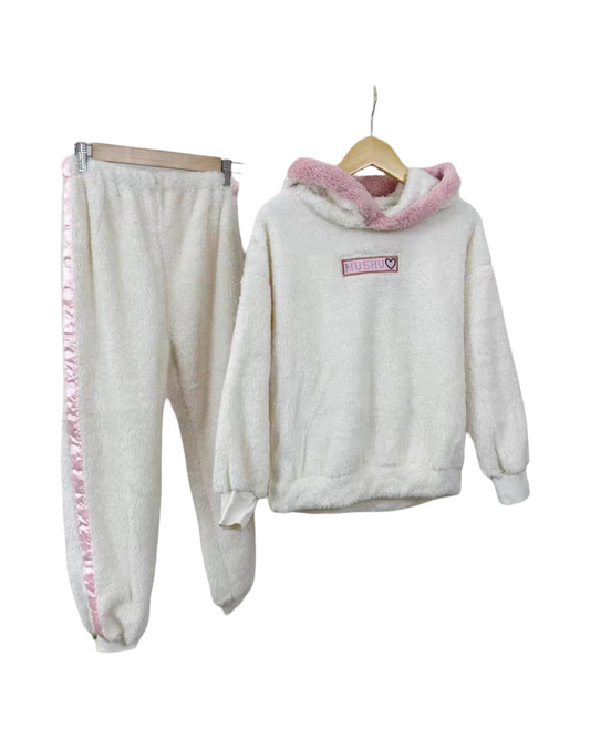 Plush Fleece Kids Pajamas – Ultra-Soft Hooded Sleepwear Set