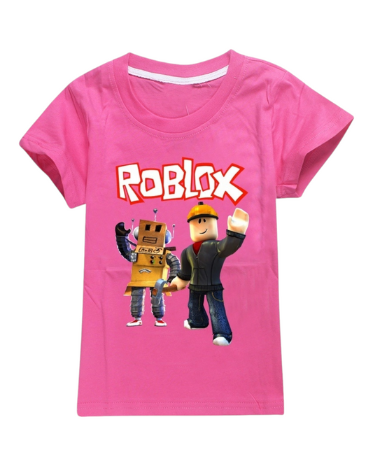 HERSE Girls' Roblox Cotton T-Shirt