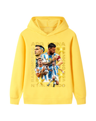 Argentina Messi FIFA Ranking Graphic Kids Cotton Pullover Hoodie