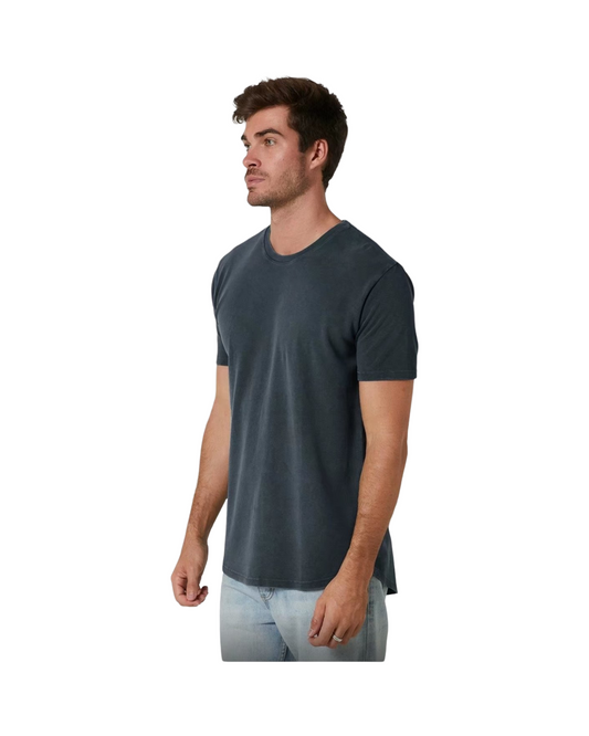 Premium Men's Round Neck Plain Grey T-Shirt - Soft Cotton Everyday Wear