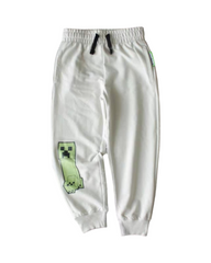 Boys' Black Pants with Minecraft Print