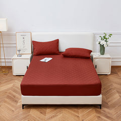 Deep Pocket Waterproof Fitted Bed Sheet – Premium Soft Quilted Mattress