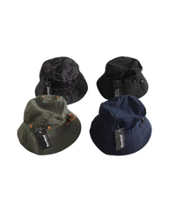 Water-Resistant Cotton Blend Bucket Hat