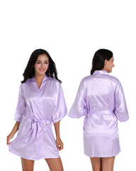 Satin Kimono Robe Silk Nightwear Bathrobe for Women