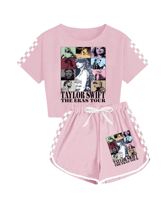 Taylor Swift Graphic Cotton Top with Short Set