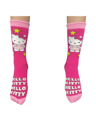 Hello Kitty  Crew Socks – Cute Pink & White Character Socks