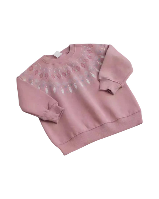 Girls' Knit Soft Pink Sweater