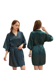 Satin Kimono Robe Silk Nightwear Bathrobe for Women