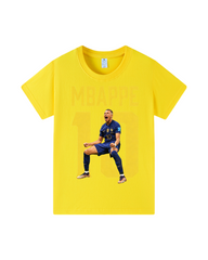 Kylian Mbappe #10 Soccer Jersey for Kids Short Sleeve Football Tee
