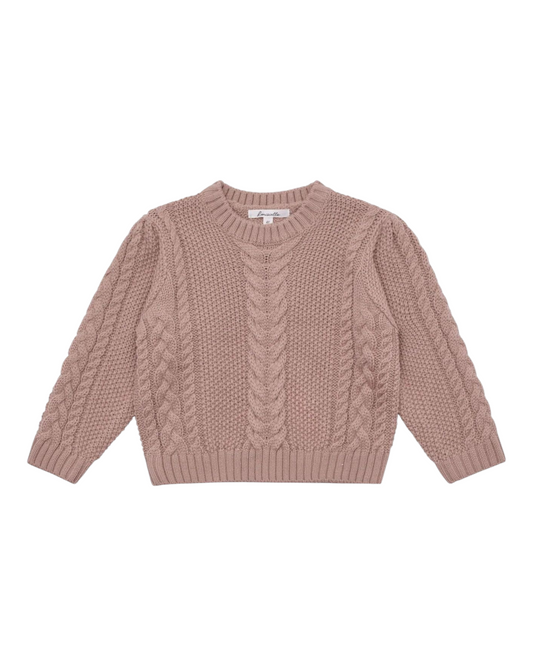 Girls' Long-Sleeved Knitwear Jumper
