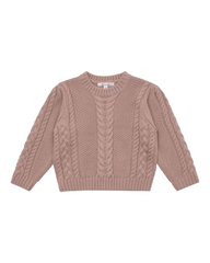 Girls' Long-Sleeved Knitwear Jumper