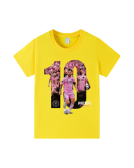 100% Cotton Messi #10 Graphic T-Shirt for Kids