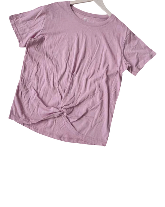 Longline Crew Neck Tee - Women's Short Sleeve Casual Cotton T-Shirt
