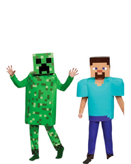 Kids Minecraft Creeper Costume Set