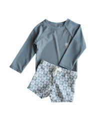 2 Piece Long Sleeve Swim Set (2-7 Yrs)