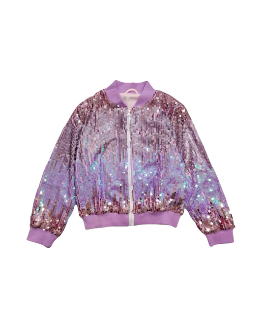 Sparkle Sequin Bomber Jacket