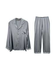 Pure Silk Long Sleeve Men's Pyjamas Set